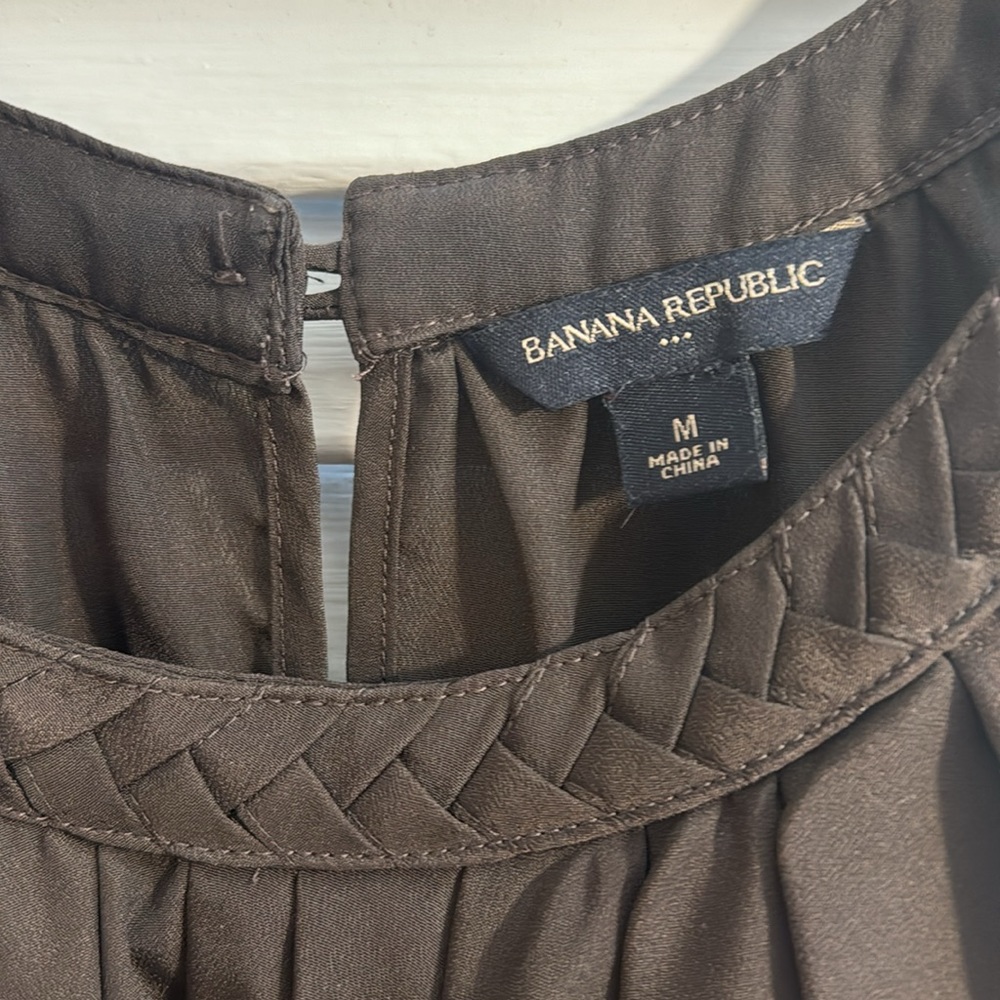 EUC Banana Republic Brown Ruffle Tank - Medium - Picture 3 of 5